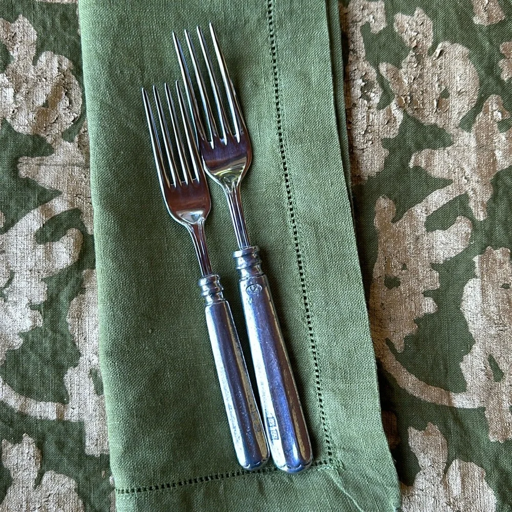 Williams Sonoma Alton Valpeltro Pewter & Stainless Flatware (1) place setting
